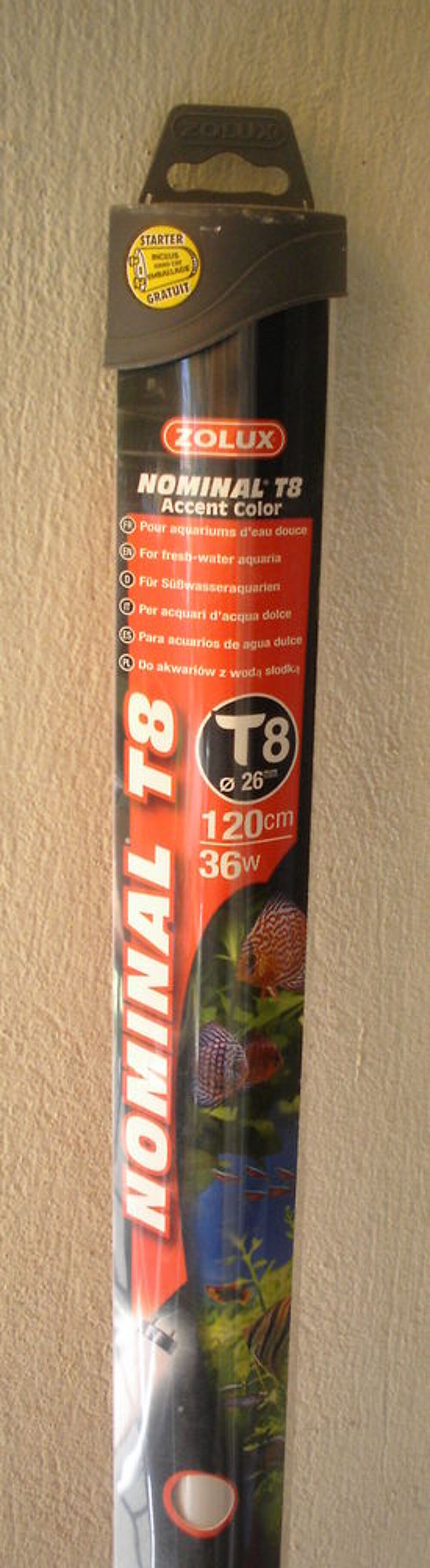 Pour AQUARIUM Tube ZOLUX Nominal T8 120 cm 36 W Bricolage