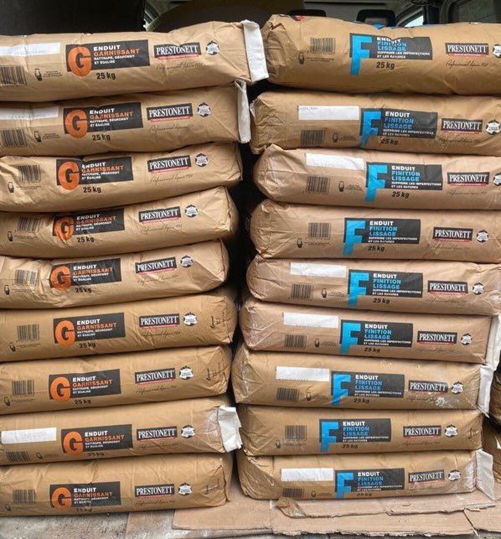 Sacs enduit Prestonett gros ou fin 25kg Bricolage