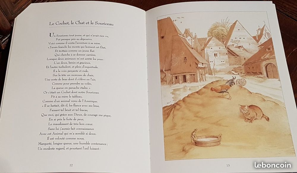 LES FABLES DE LA FONTAINE album NATHAN Livres et BD