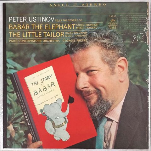 PETER USTINOV-33t-BABAR THE ELEPHANT-THE LITTLE TAILOR-USA66 8 Tourcoing (59)