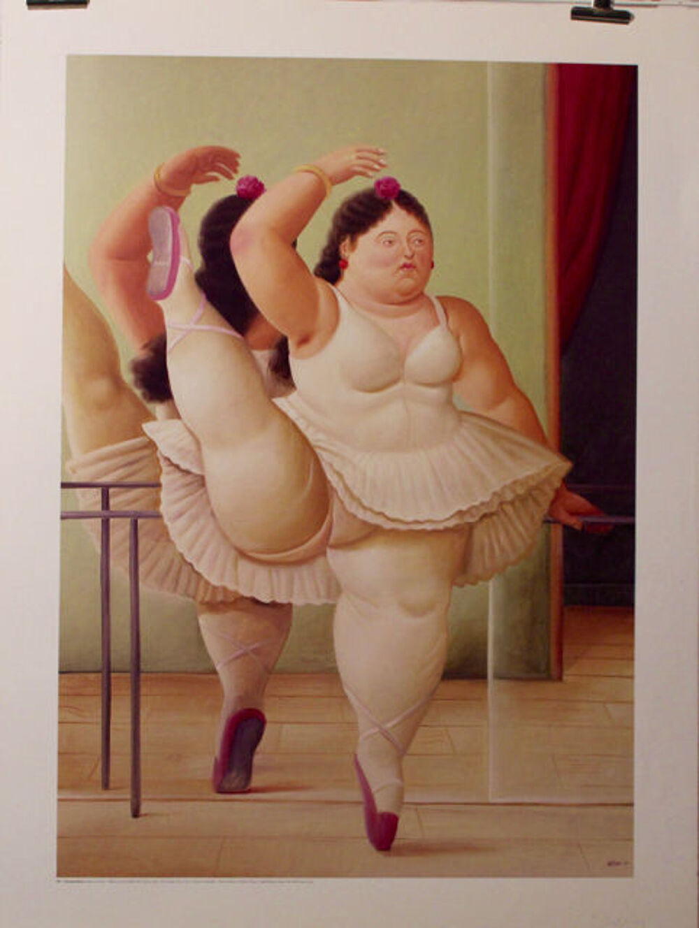 B O T E R O : " BALLERINE A LA BARRE " Décoration