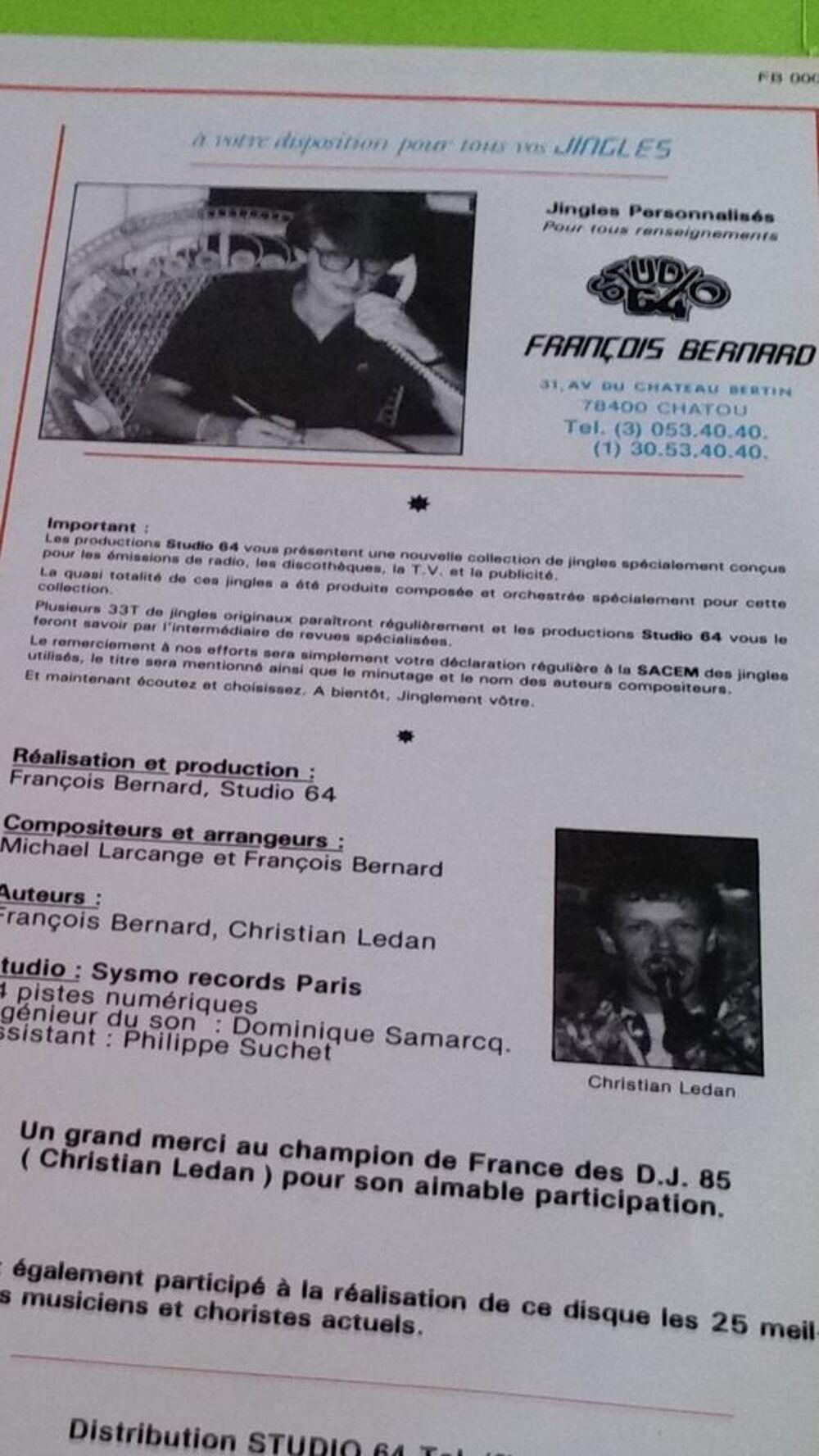 JINGLES N&deg;4 CD et vinyles
