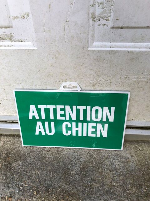 Panneau attention au chien 15 Vaux-le-Pénil (77)