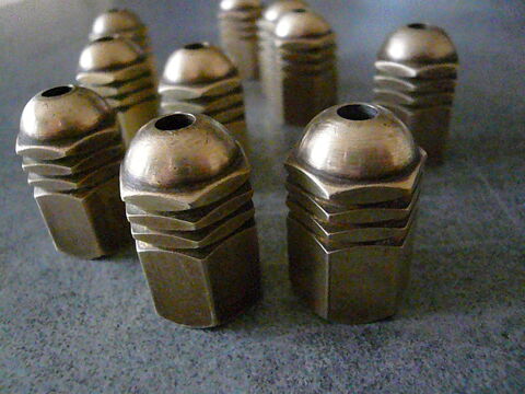 Lot de 2 embouts pour rideaux en laiton 6 Franqueville-Saint-Pierre (76)