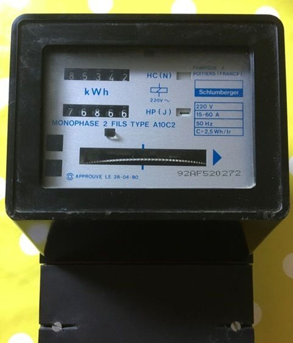 compteur &eacute;lectrique monophas&eacute; Bricolage