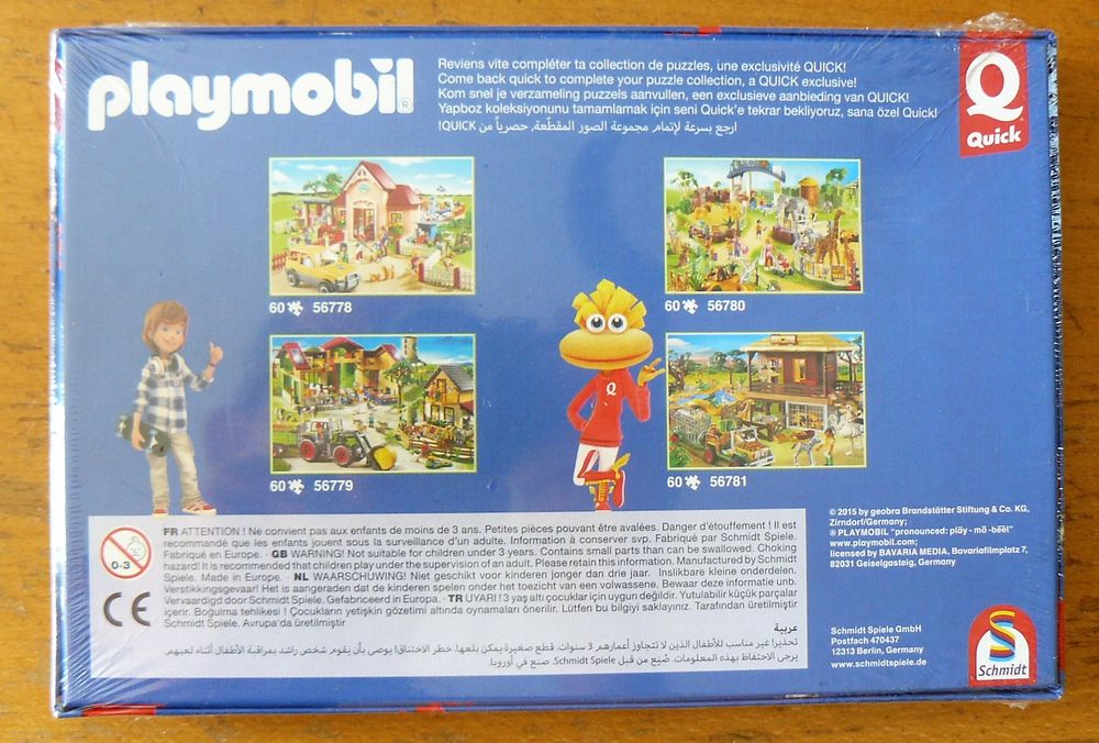 Puzzle PLAYMOBIL - 60 pi&egrave;ces - neuf sous cello Jeux / jouets
