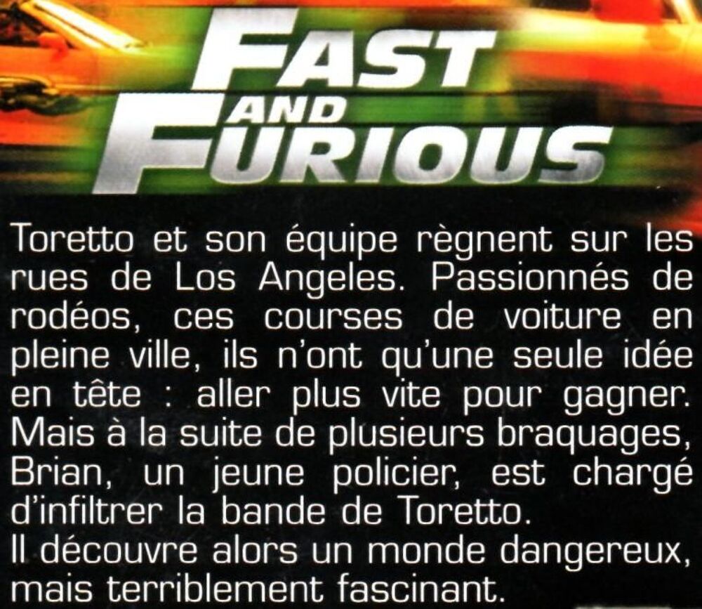 Fast &amp; Furious : le 1er DVD et blu-ray
