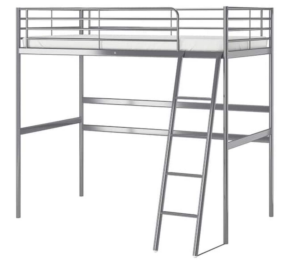 Lit mezzanine IKEA Svarta couleur argent Meubles