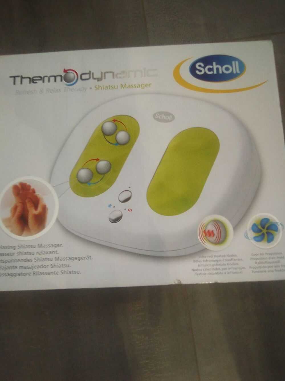 Massage pieds Scholl Sports