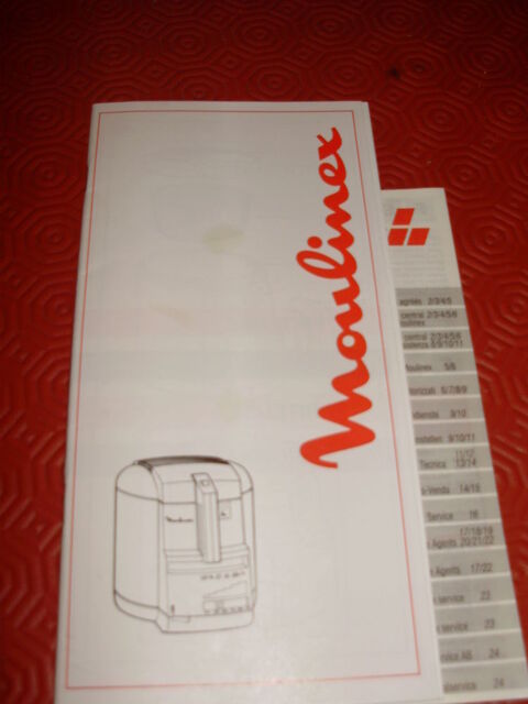 Notice emploi friteuse Moulinex A02 /A05 3 Villiers (86)