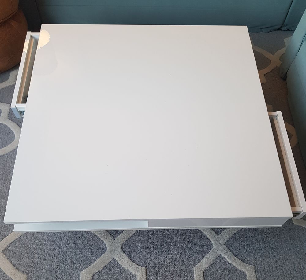 Table basse blanche Meubles