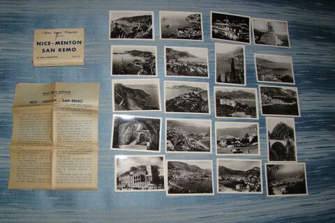 Mini carnet de 20 photos Nice Menton  San Remo circa 1947 10 Gargenville (78)