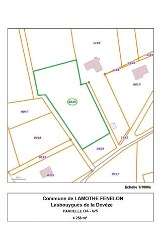  Terrain � vendre 4258 m�