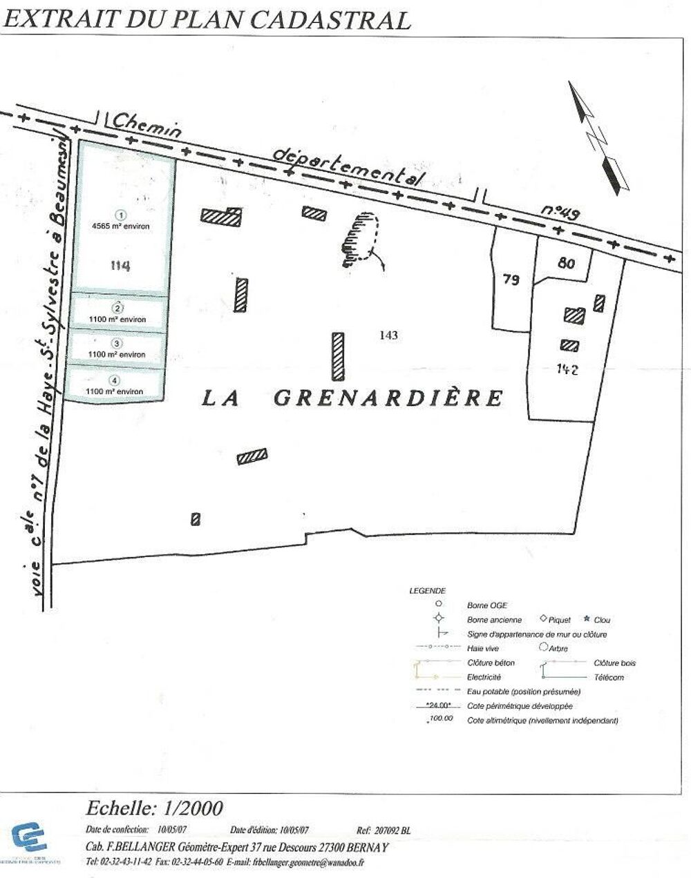 Vente Terrain A 90 MINUTES DE PARIS OUEST (SAINT LAZARE) La barre-en-ouche