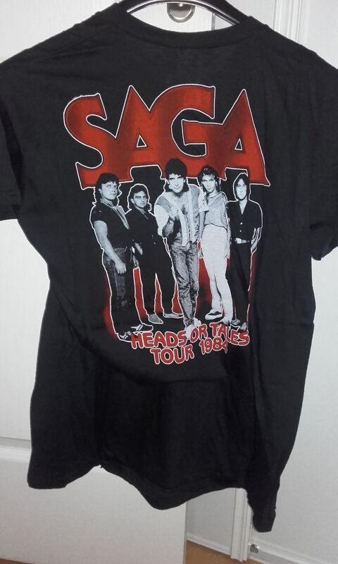 T-Shirt : Saga - Heads Or Tales American Tour 1984 - Taille 200 Angers (49)