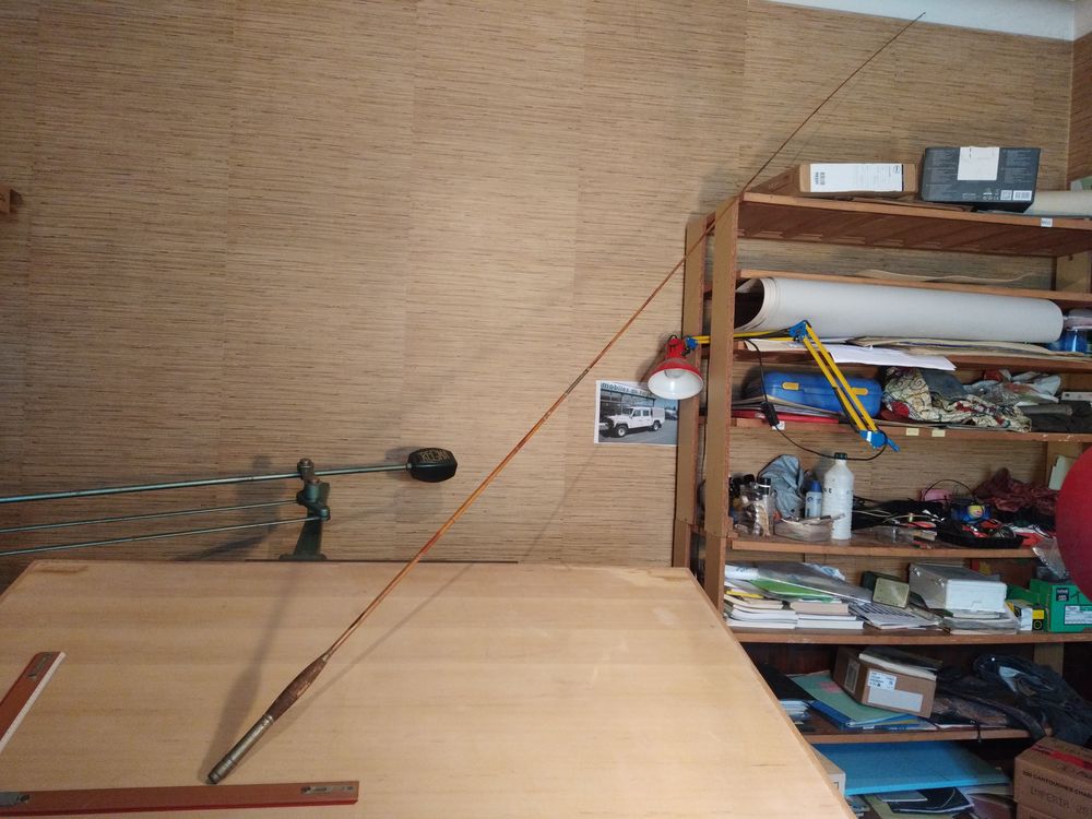 Canne a p&ecirc;che a la mouche en bambou refendu de collection 