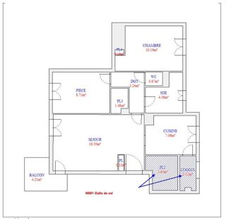  Appartement � vendre 3 pi�ces 58 m�