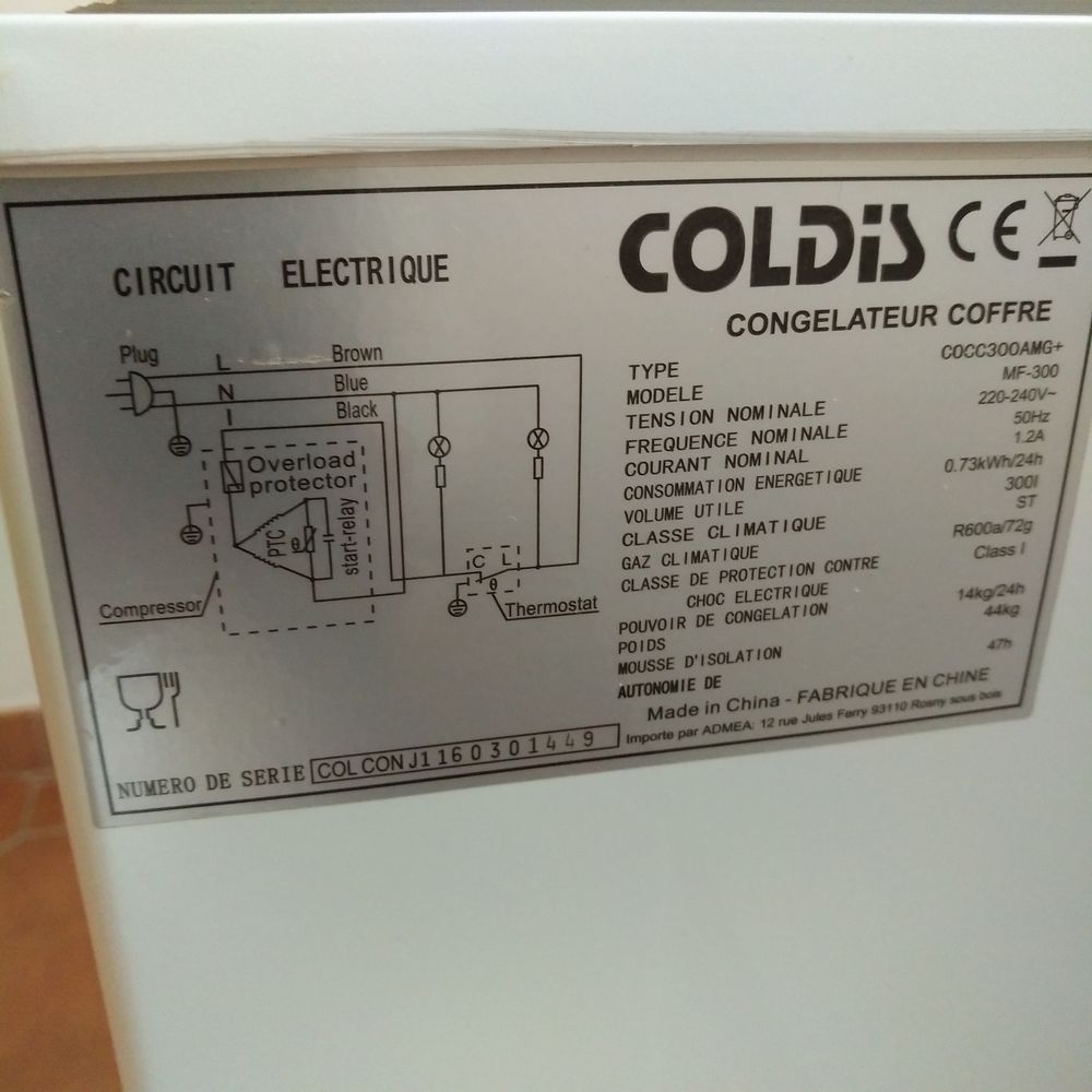 cong&eacute;lateur coffre Electroménager