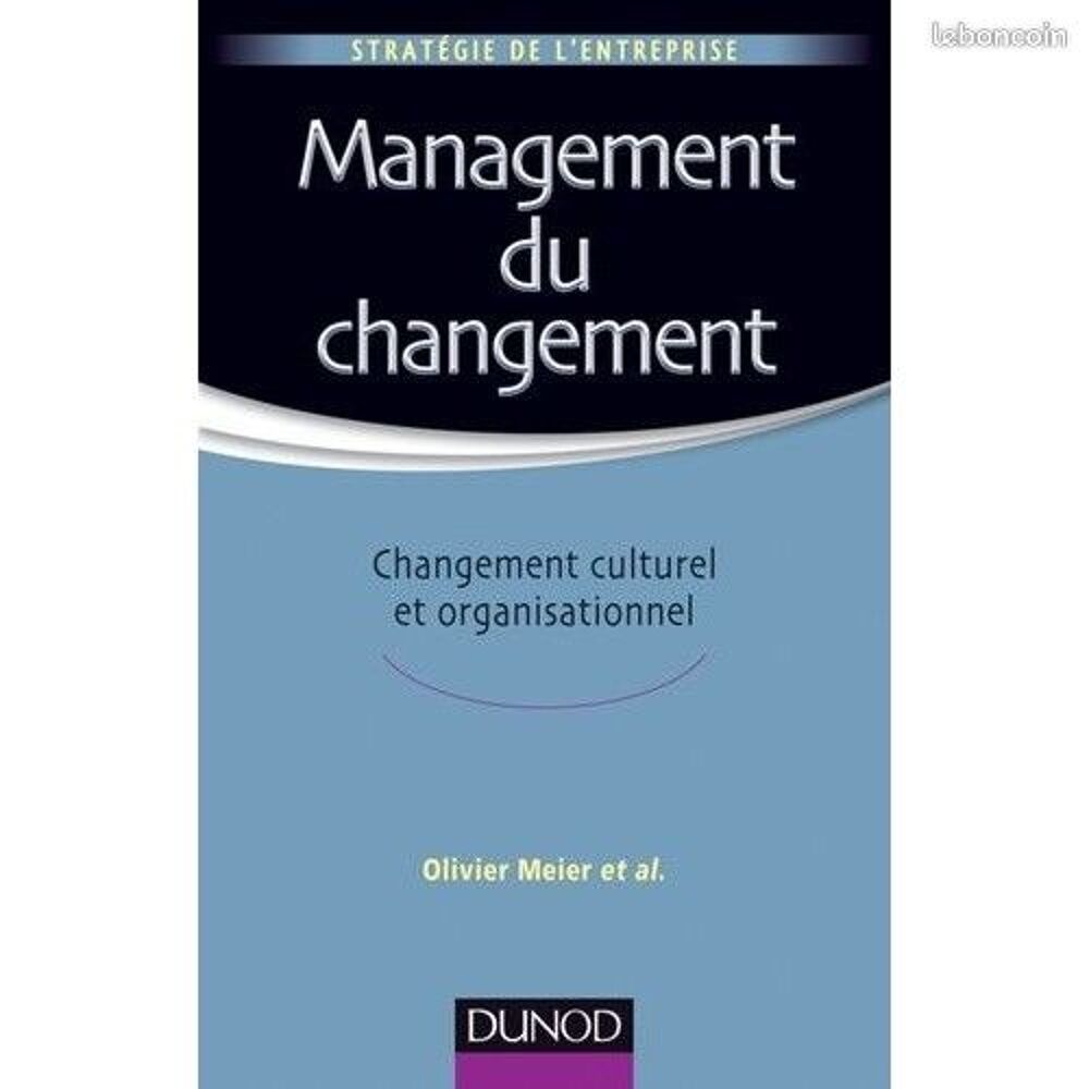 Management Du Changement - Changement Culturel Et Organisati Livres et BD