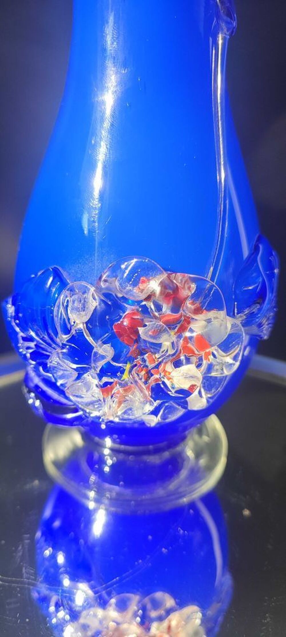 Vase+italien+en+verre+souffl&eacute;+d'art 