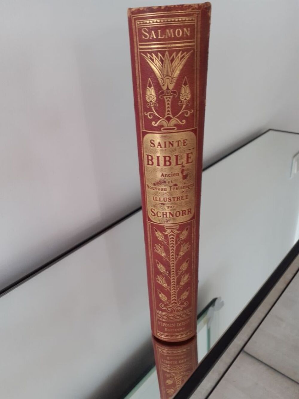 LA SAINTE BIBLE de 1879 - ANCIEN NOUVEAU TESTAMENT -SALMON Livres et BD