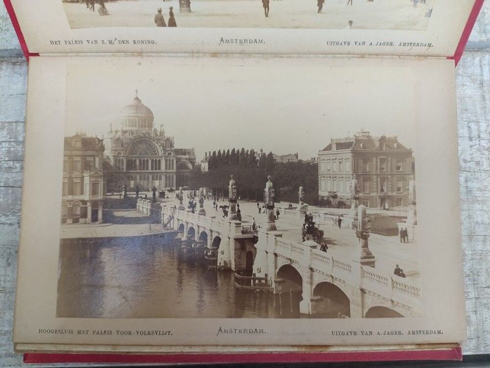 Album 12 Photographies Albumin&eacute;es XIX&egrave;me Amsterdam Pays-Bas 