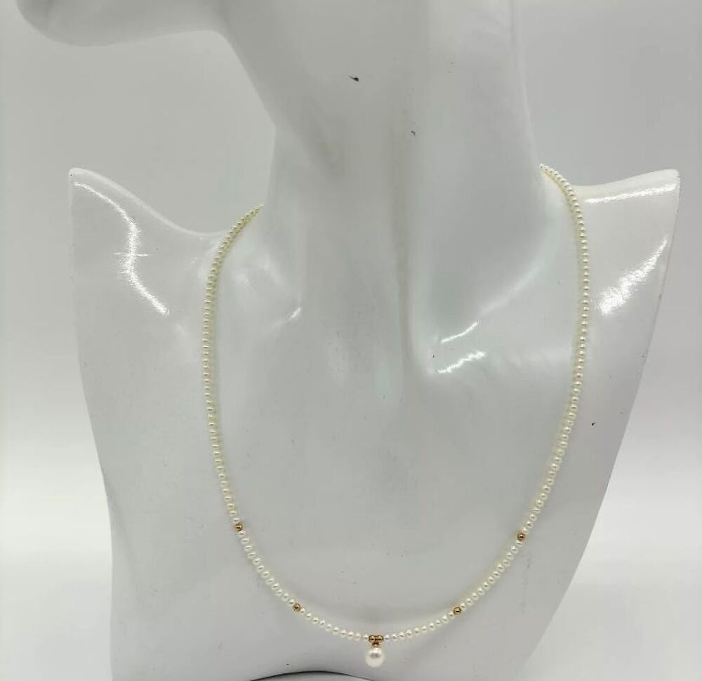 collier or perles Bijoux et montres