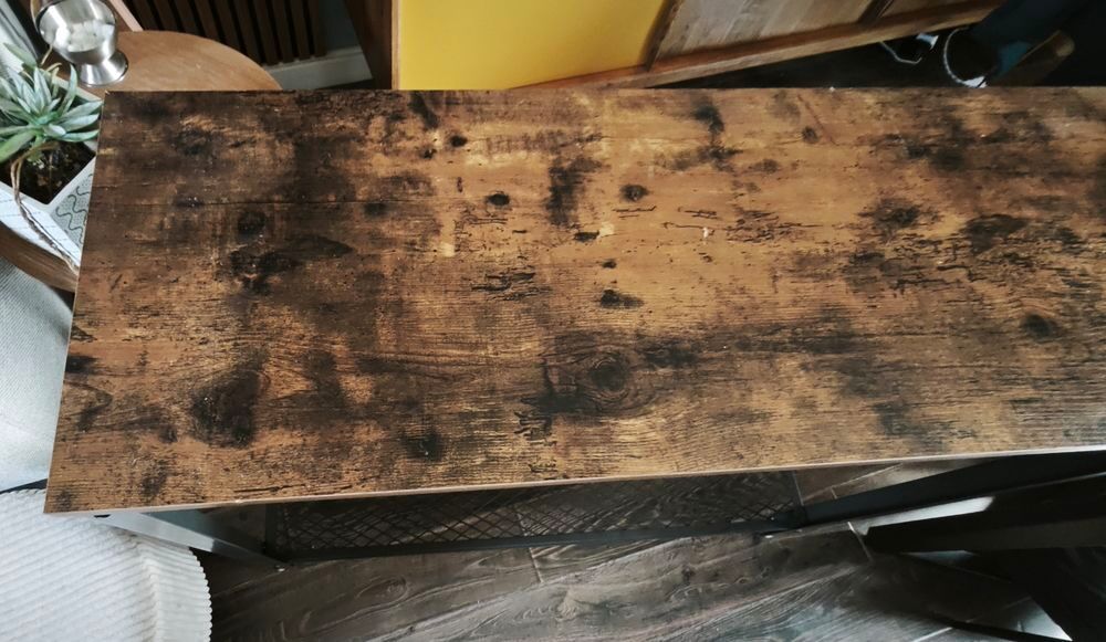 Meuble console bois et m&eacute;tal Meubles