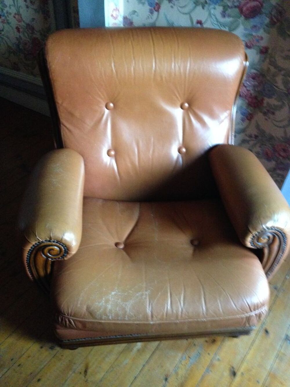 FAUTEUIL SALON CUIR Meubles