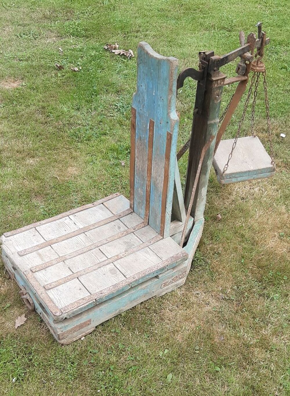 Ancienne balance de ferme 