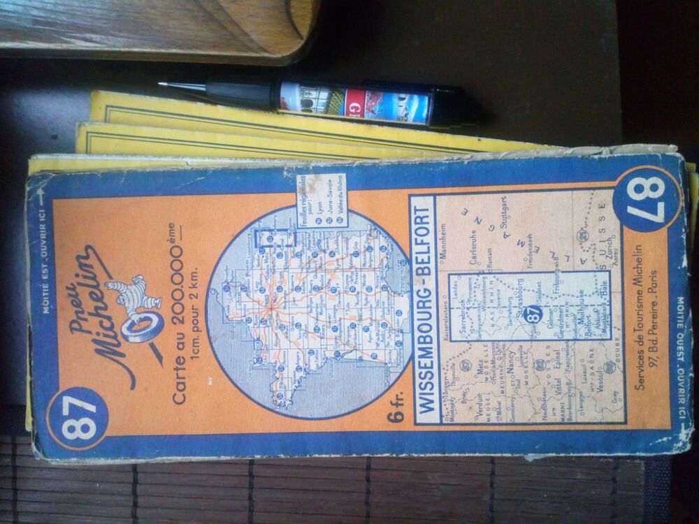 Carte Michelin Vintage Wissembourg-Belfort Livres et BD
