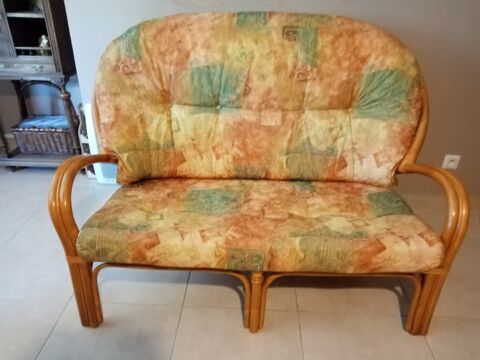 canap 2 places + 1 fauteuil rotin 380 Draguignan (83)
