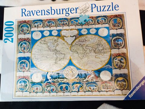 PUZZLE DE 2000 PIECES .    MAPPE MONDE     20 Dolus-d'Olron (17)