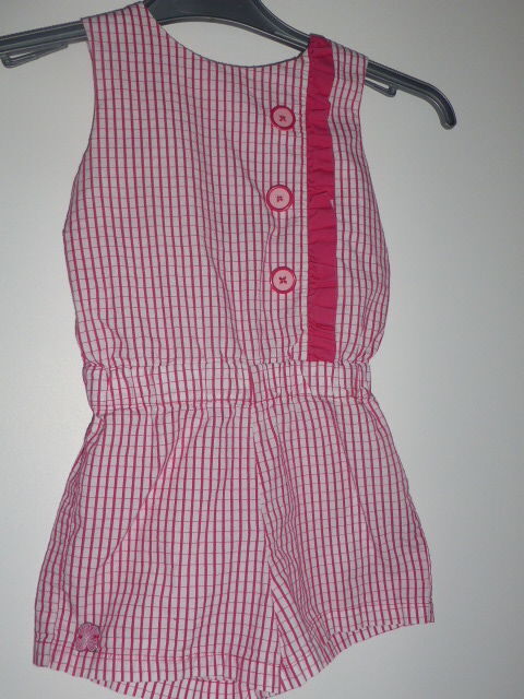 Sergent Major Combishort été rose et blanc 4 ans 6 Rueil-Malmaison (92)