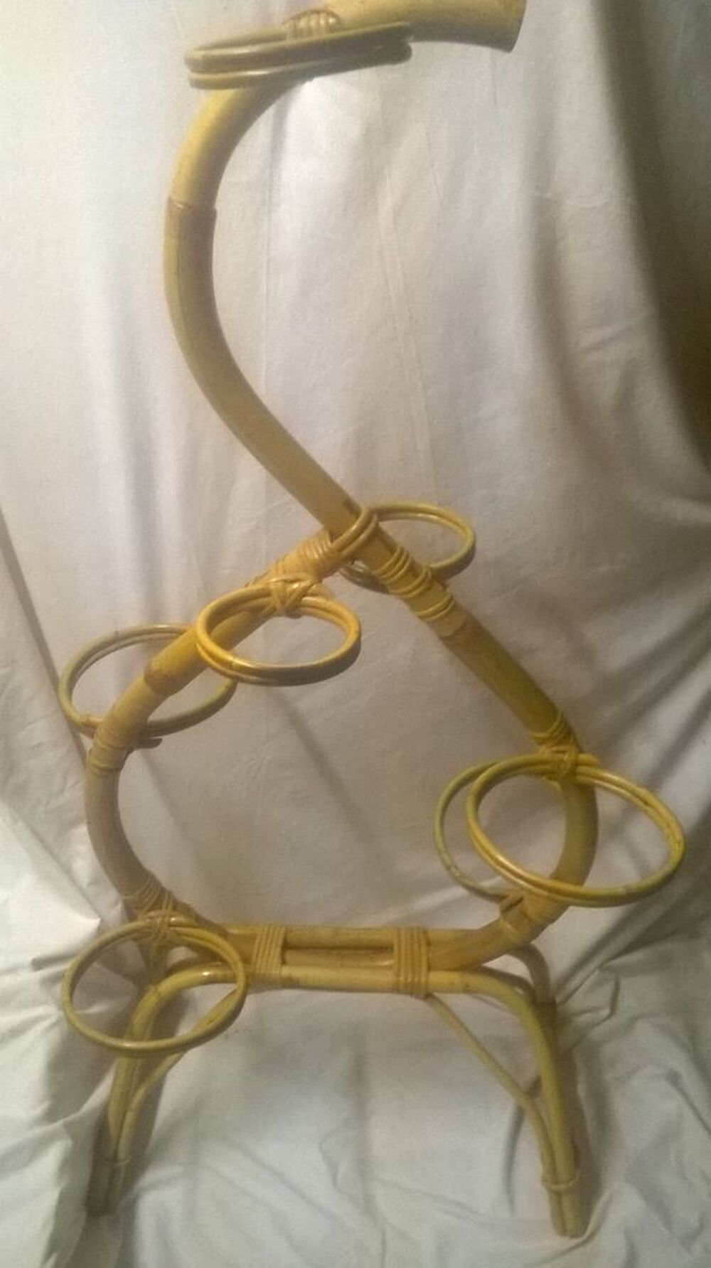 Porte pots en rotin vintage Décoration