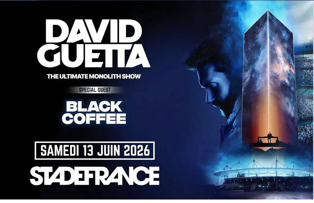 2 places de concert David Guetta 13 juin 2026 CD et vinyles