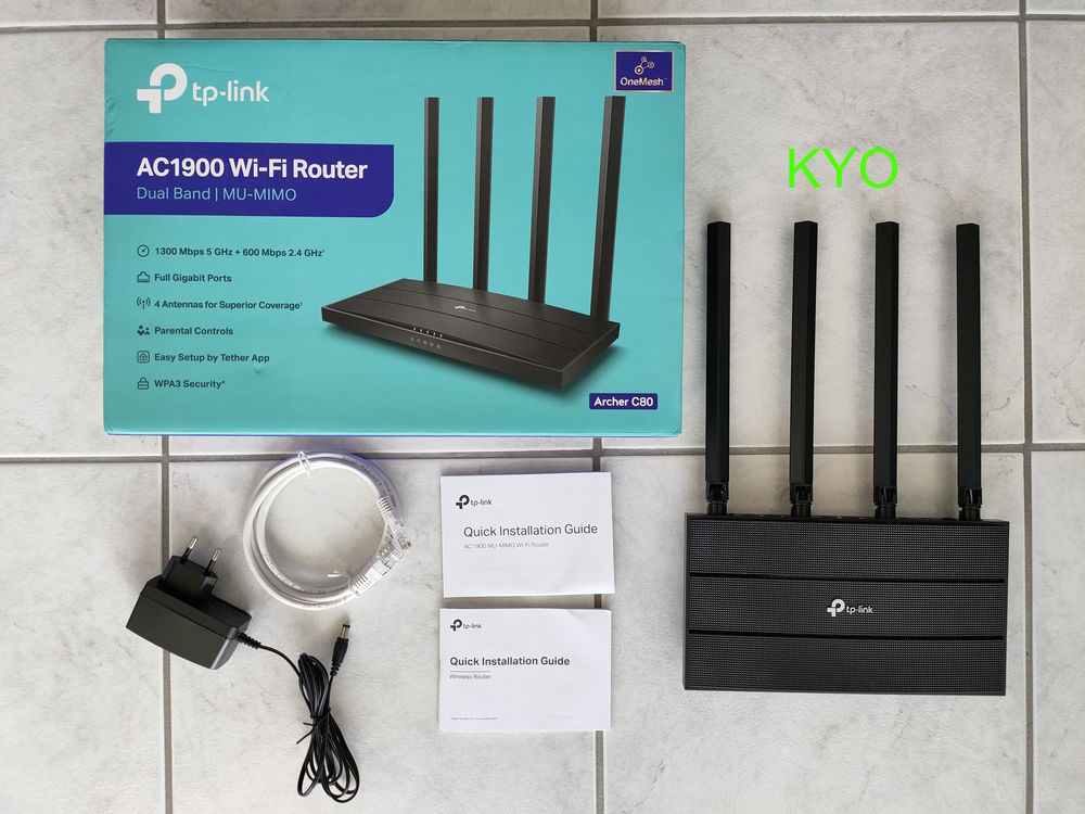 TP-Link Routeur WiFi AC 1900Mbps Archer C80, WiFi Bi-Bande Matériel informatique