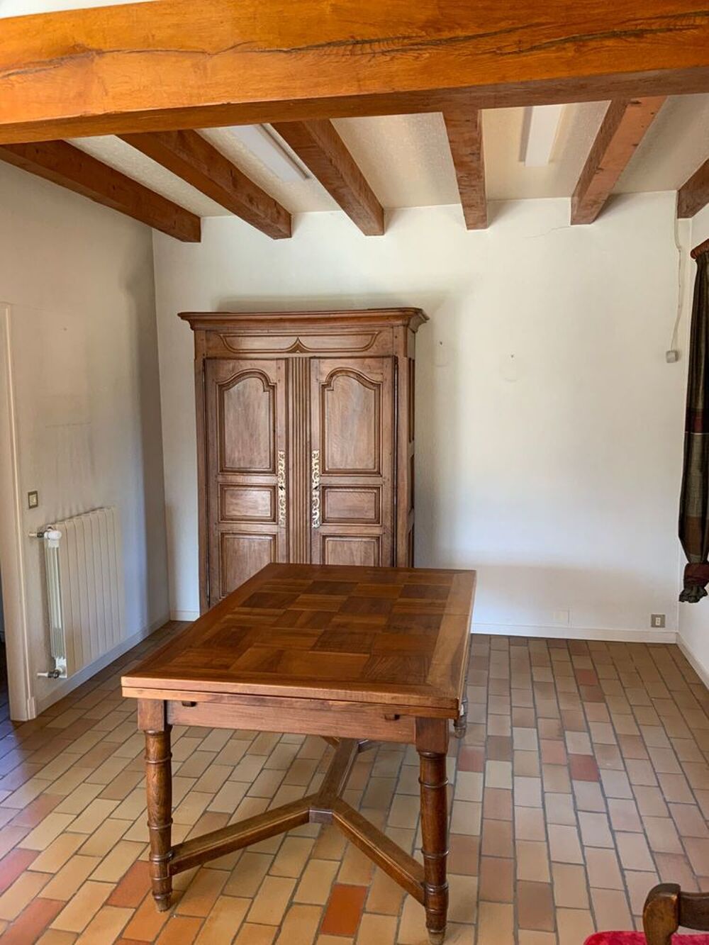 Belle table repas plateau marqueterie Meubles
