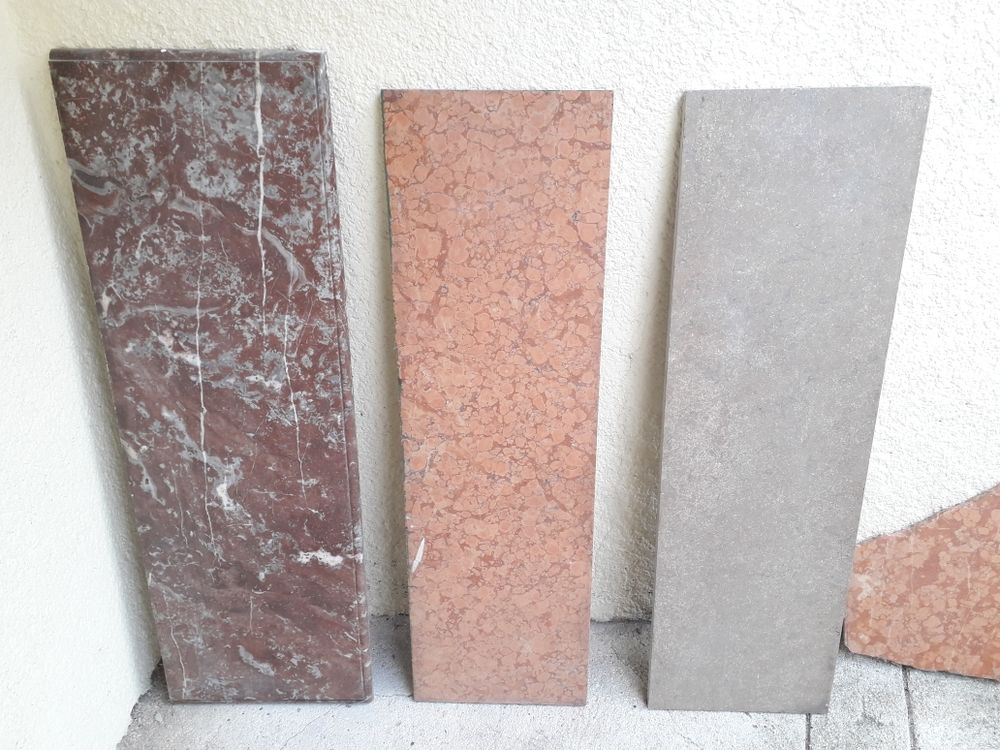 plaques de marbre avec chutes Bricolage