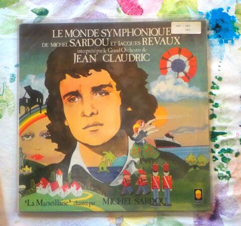 VYNIL 33T MICHEL SARDOU Album LE MONDE SYMPHONIQUE Bubry (56)