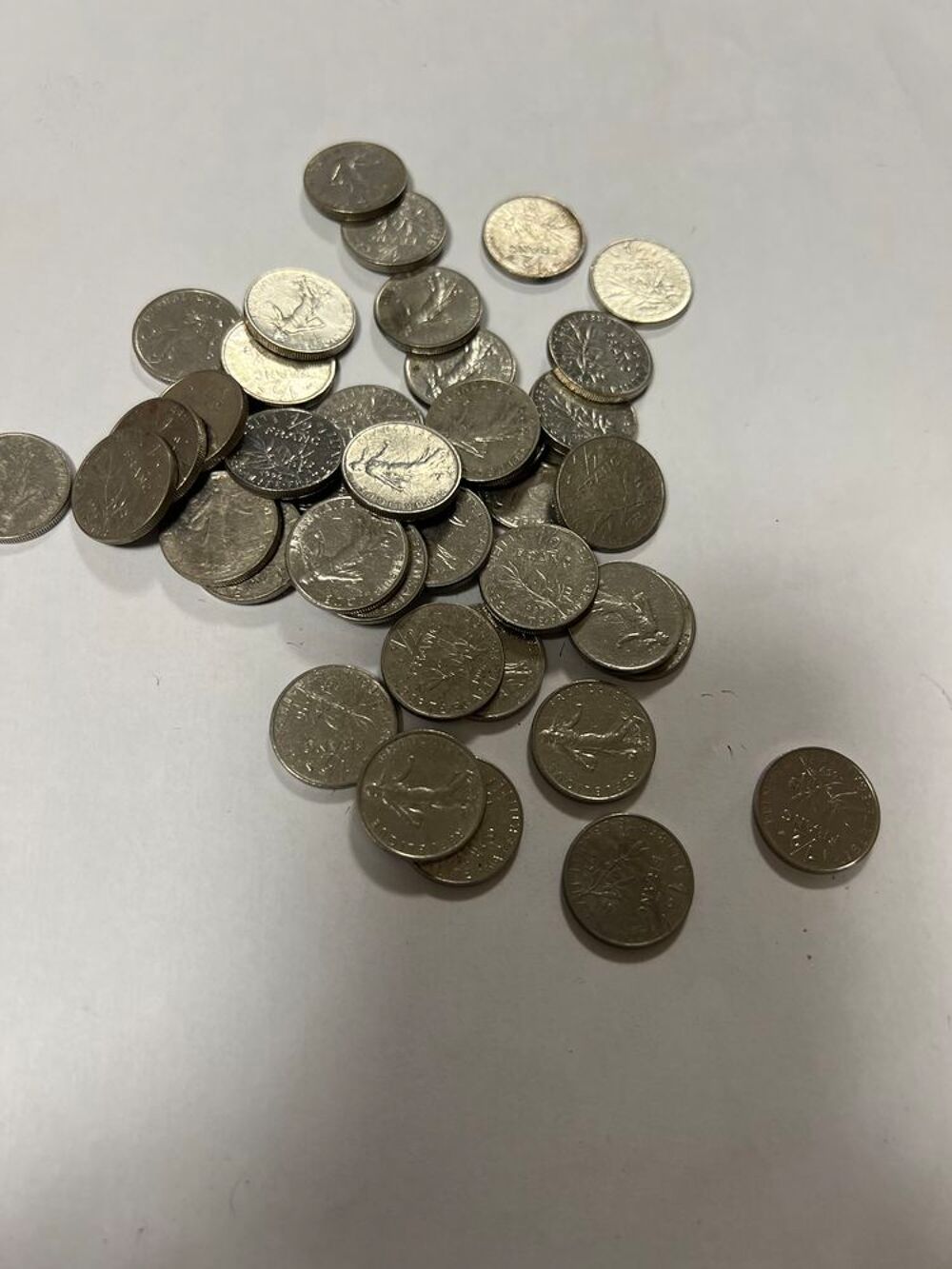 Pi&egrave;ces de 50 centimes de francs 186 grammes 