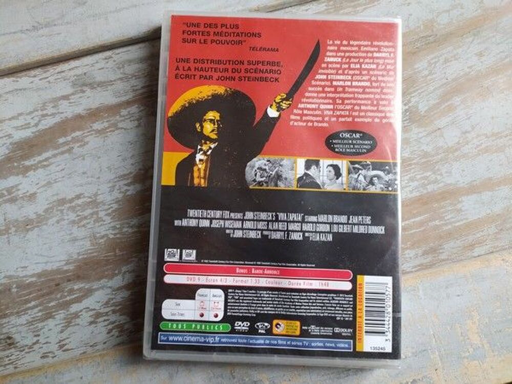 DVD Vieux Film / Viva Zapata/ Marlon Brando DVD et blu-ray