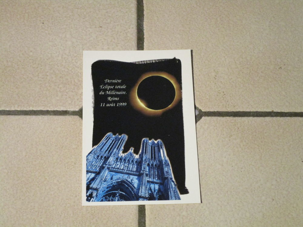  CARTE POSTALE"DERNIERE ECLIPSE TOTALE DU MILLENAIRE 1999 