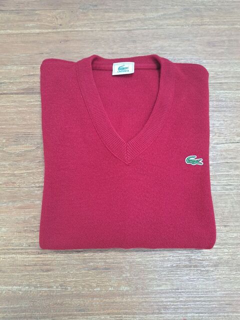Pull Lacoste Homme classique Col V taille 5 laine Montpellier (34)