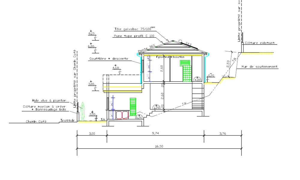 Vente Terrain Terrain constructible de 210 m² avec villa en permis La possession