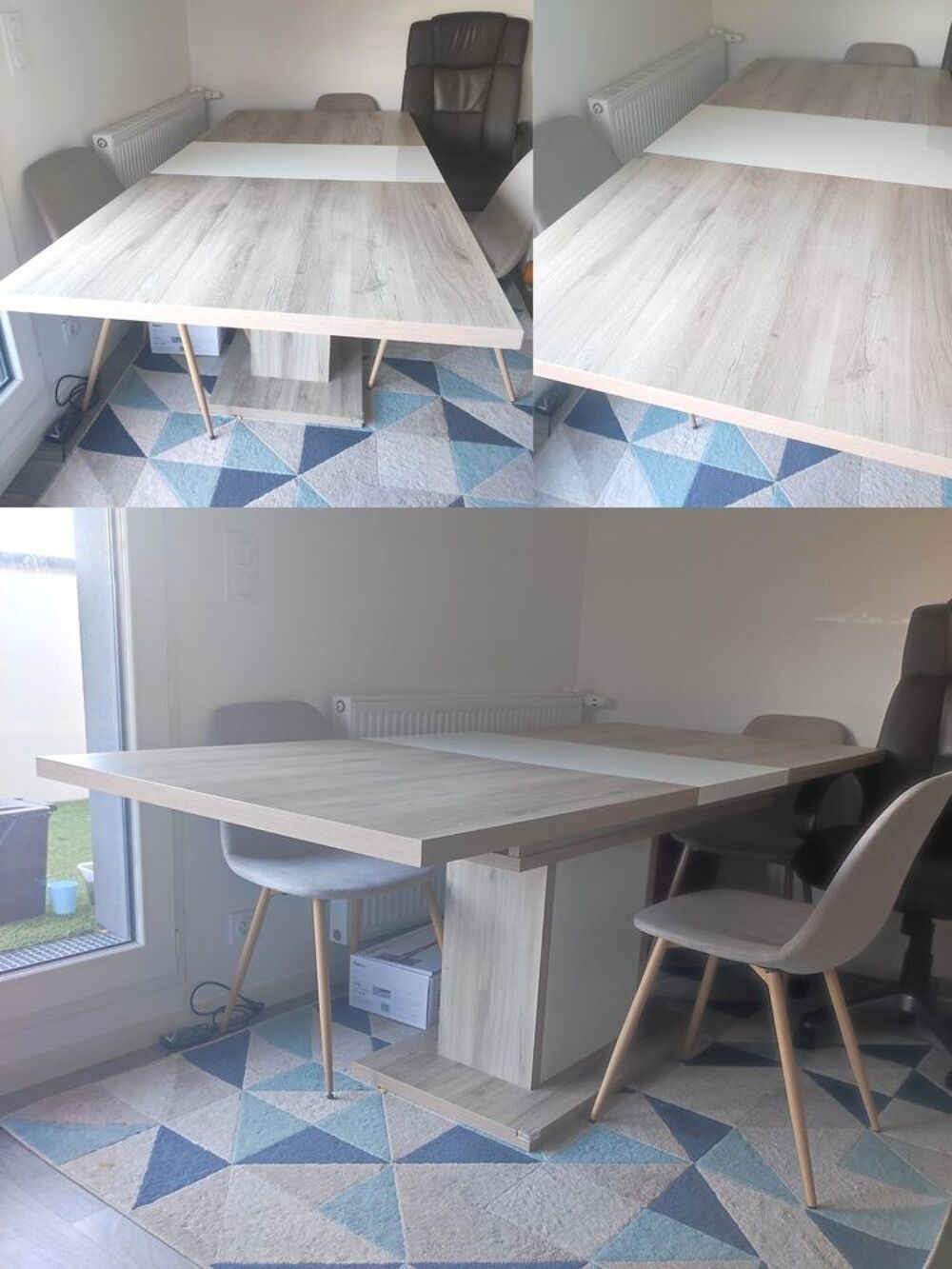 Table &agrave; manger extensible Alston 160. Conforama Meubles