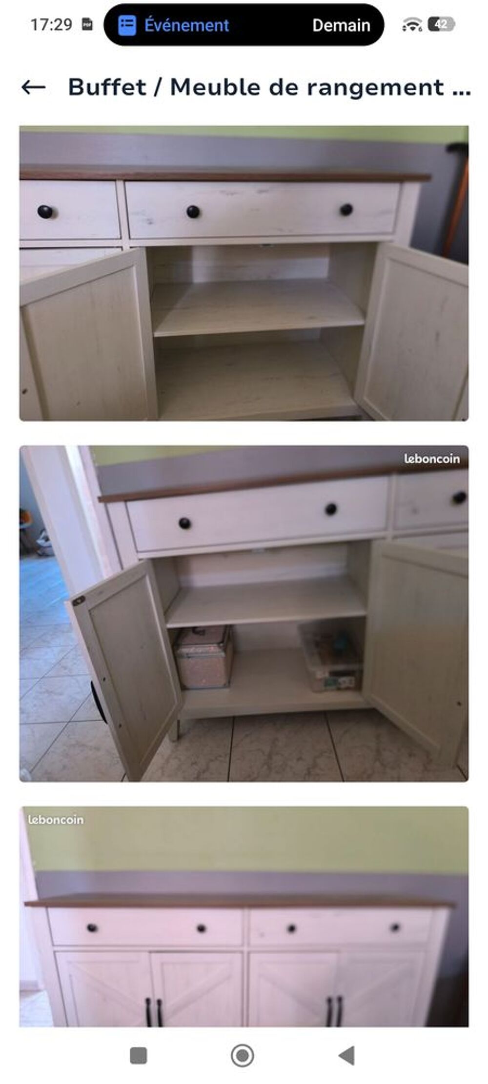 Buffet / Meuble de rangement bas- Style rustique 
Meubles