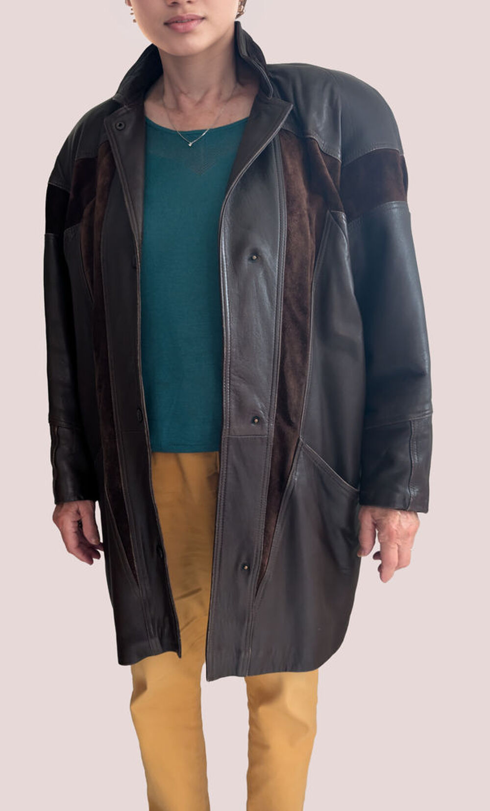 VESTE FEMME en CUIR Vêtements