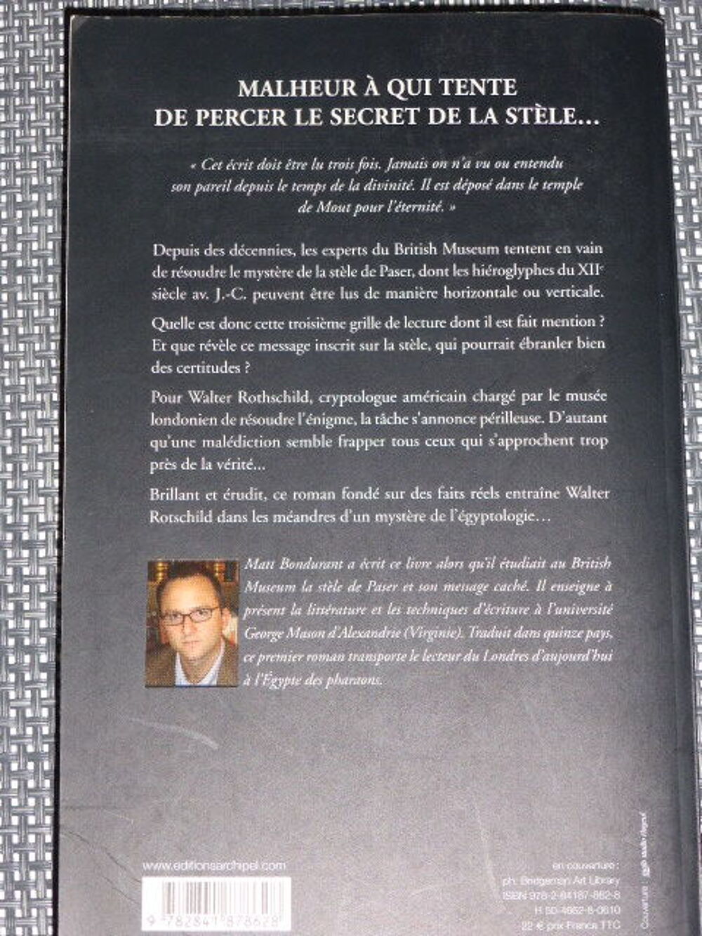 La st&egrave;le maudite Matt Bondurant Livres et BD