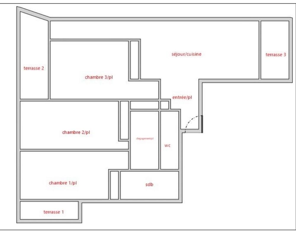Vente Appartement T4 traversant de 95 m² avec 3 terrasses  ? secteur St Tronc Marseille 10